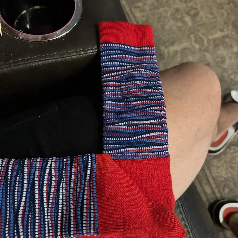Nike Elite Basketball Crew Socks Red White Blue Multi-Color DH9825-657